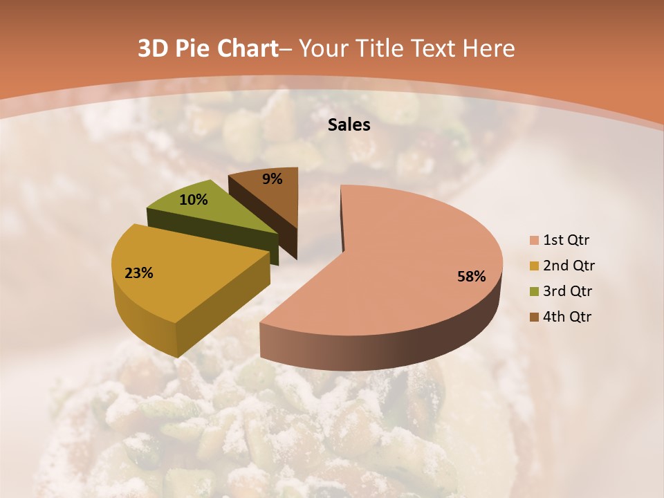 A Group Of Pastries With Nuts On Top Of Them PowerPoint Template