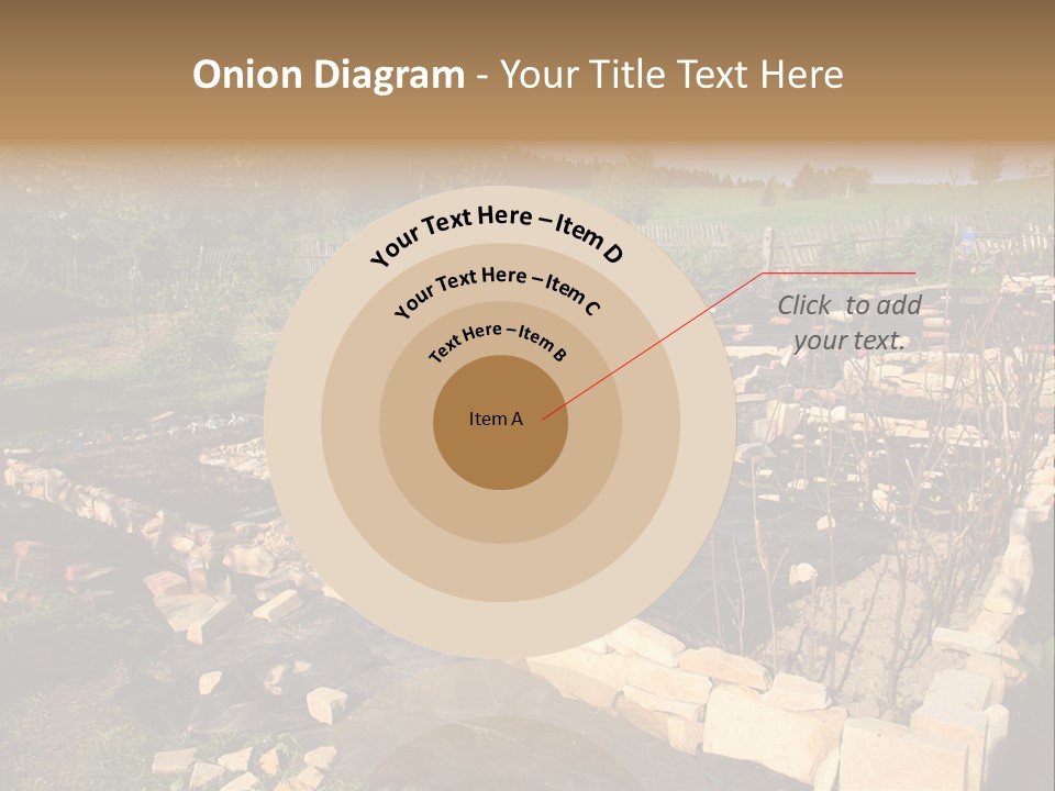 A Stone Wall In The Middle Of A Field PowerPoint Template