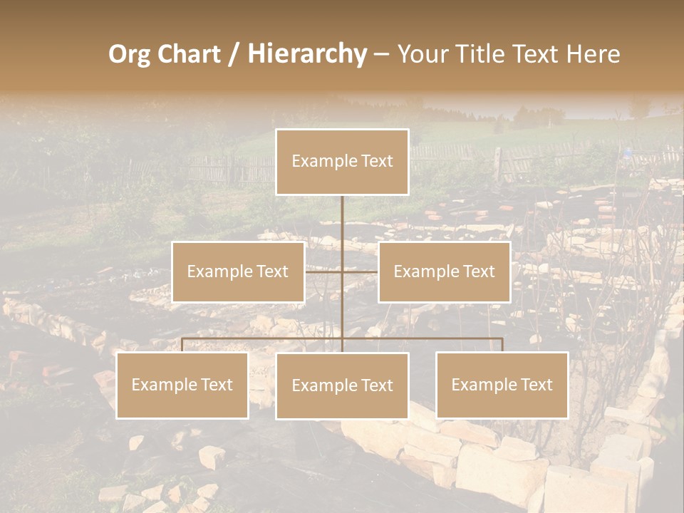 A Stone Wall In The Middle Of A Field PowerPoint Template