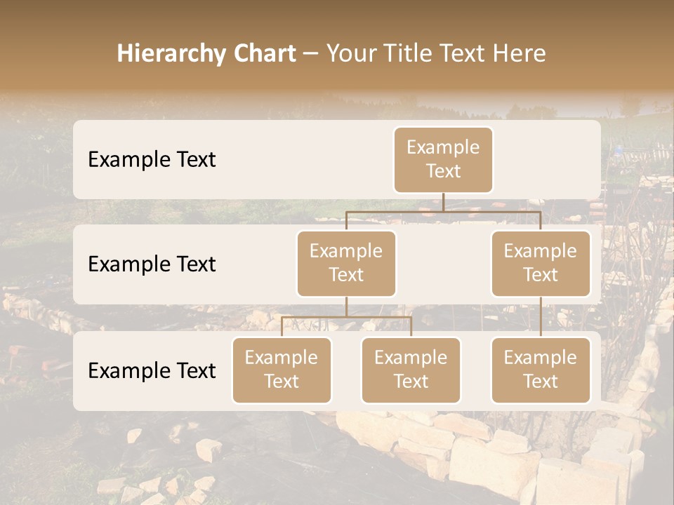 A Stone Wall In The Middle Of A Field PowerPoint Template