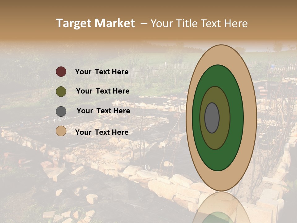 A Stone Wall In The Middle Of A Field PowerPoint Template