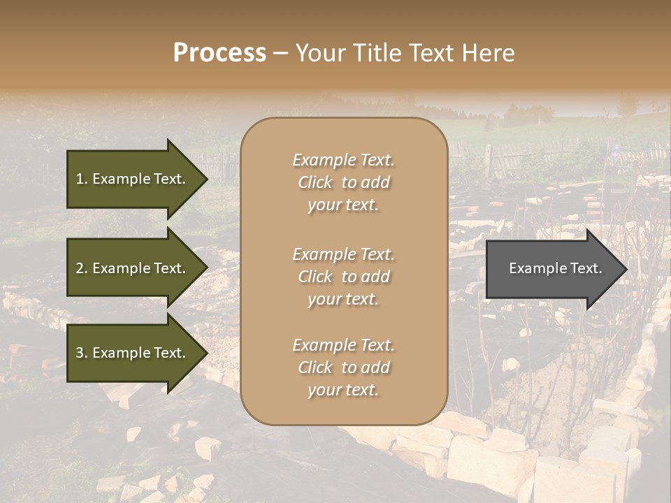 A Stone Wall In The Middle Of A Field PowerPoint Template