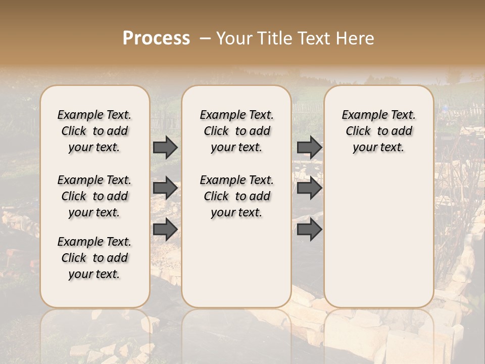 A Stone Wall In The Middle Of A Field PowerPoint Template