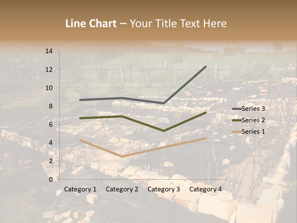 A Stone Wall In The Middle Of A Field PowerPoint Template