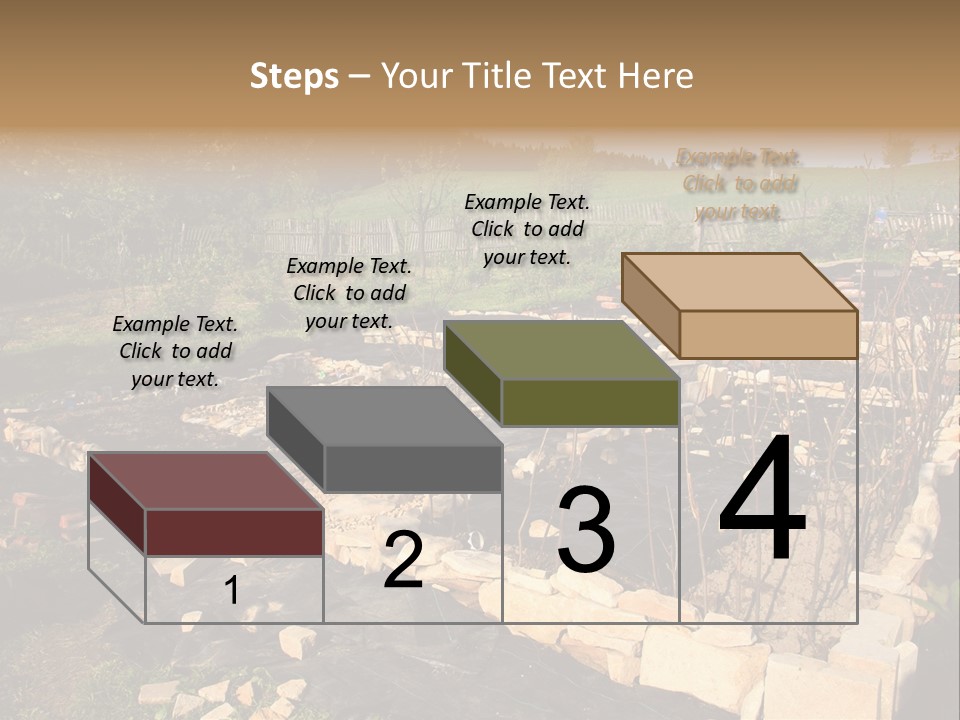 A Stone Wall In The Middle Of A Field PowerPoint Template