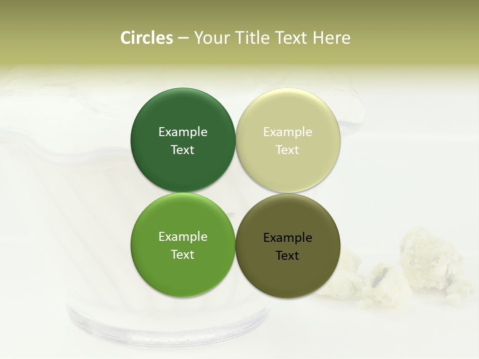 A Bowl Of Yogurt Sitting On Top Of A Table PowerPoint Template