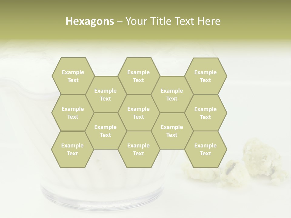 A Bowl Of Yogurt Sitting On Top Of A Table PowerPoint Template