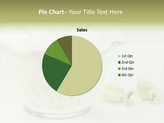 A Bowl Of Yogurt Sitting On Top Of A Table PowerPoint Template