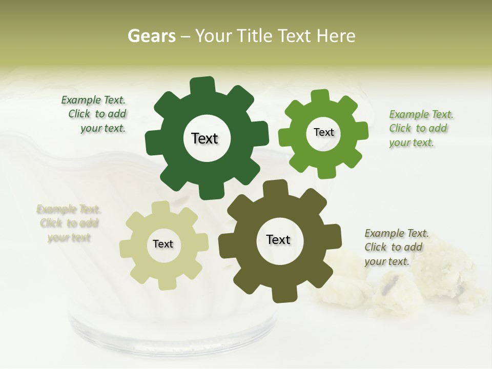 A Bowl Of Yogurt Sitting On Top Of A Table PowerPoint Template