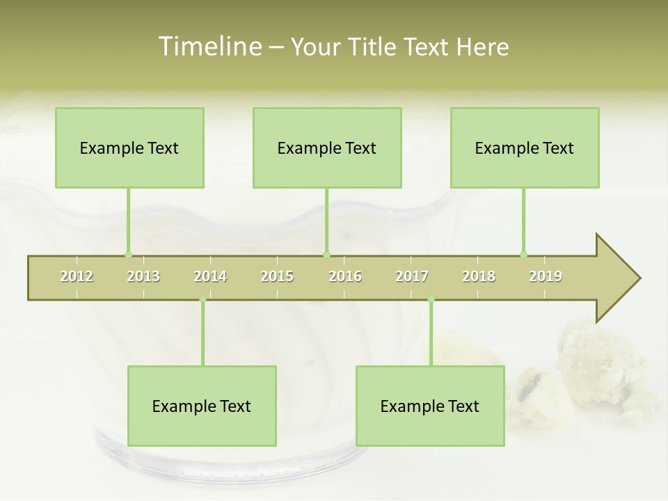 A Bowl Of Yogurt Sitting On Top Of A Table PowerPoint Template