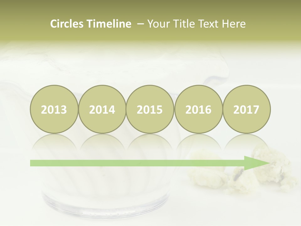 A Bowl Of Yogurt Sitting On Top Of A Table PowerPoint Template