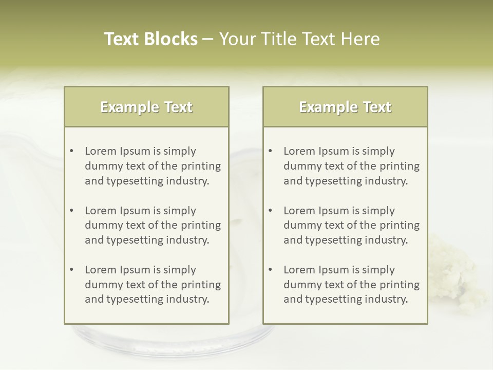 A Bowl Of Yogurt Sitting On Top Of A Table PowerPoint Template