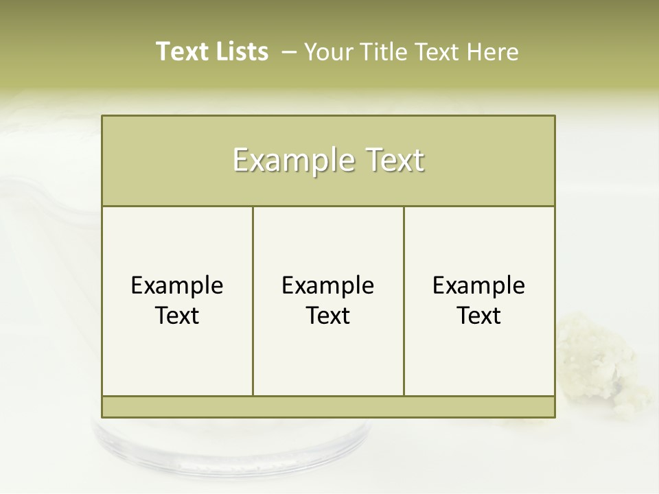 A Bowl Of Yogurt Sitting On Top Of A Table PowerPoint Template