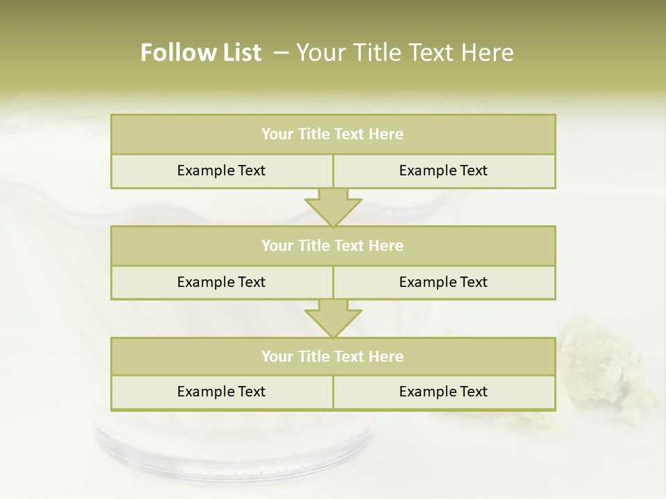 A Bowl Of Yogurt Sitting On Top Of A Table PowerPoint Template