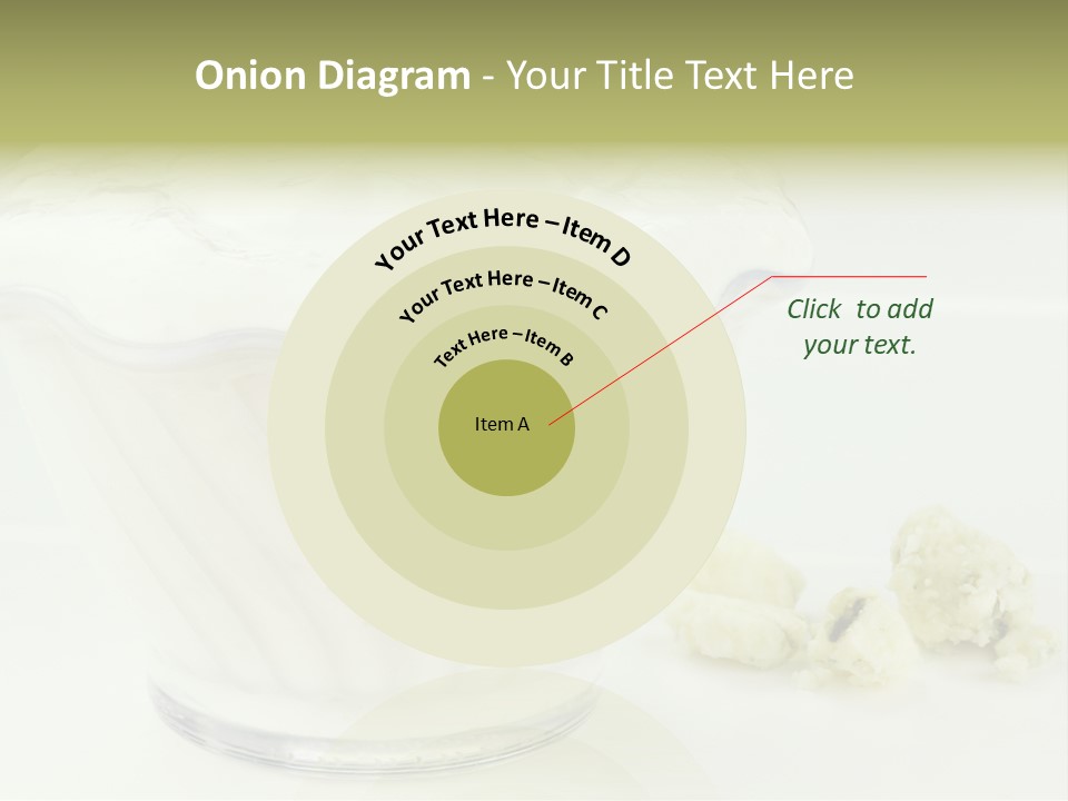 A Bowl Of Yogurt Sitting On Top Of A Table PowerPoint Template