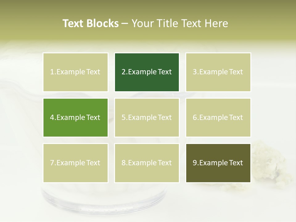 A Bowl Of Yogurt Sitting On Top Of A Table PowerPoint Template