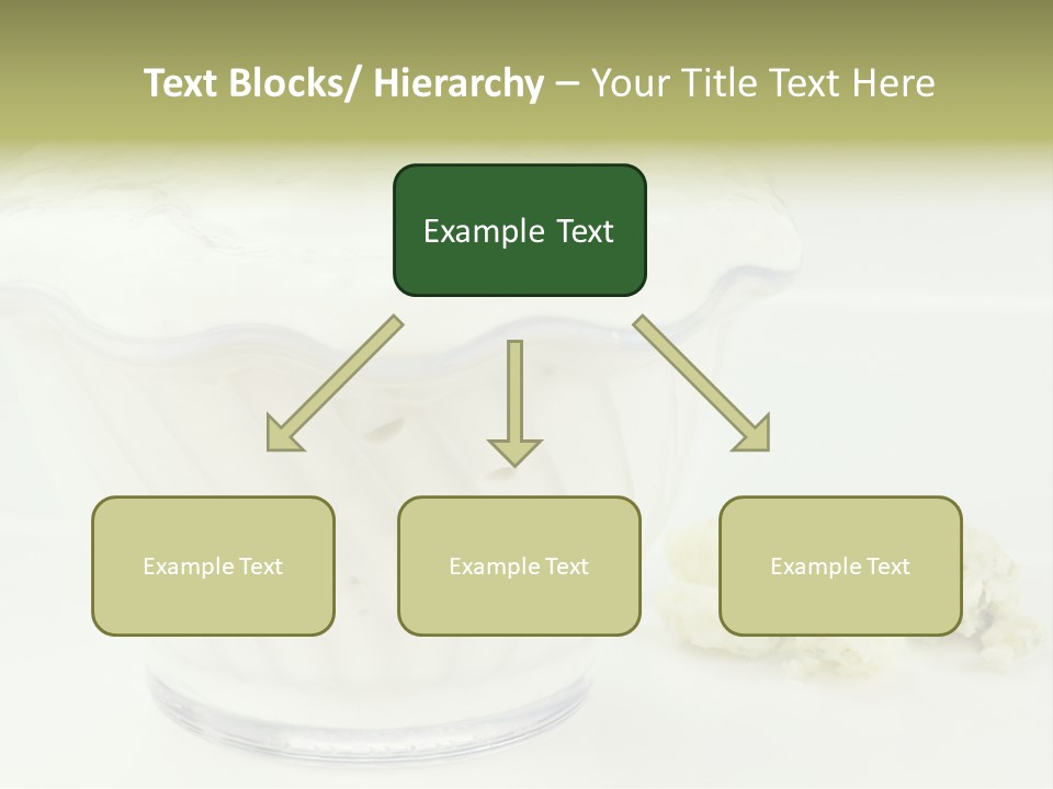 A Bowl Of Yogurt Sitting On Top Of A Table PowerPoint Template
