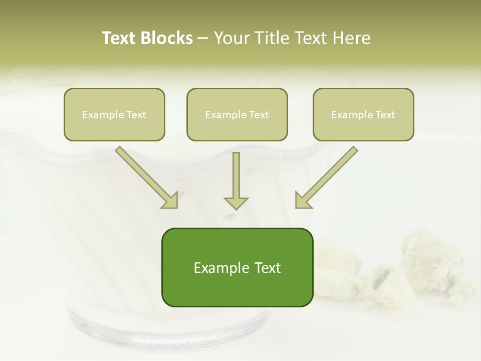 A Bowl Of Yogurt Sitting On Top Of A Table PowerPoint Template
