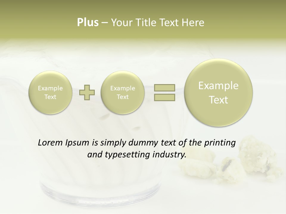 A Bowl Of Yogurt Sitting On Top Of A Table PowerPoint Template