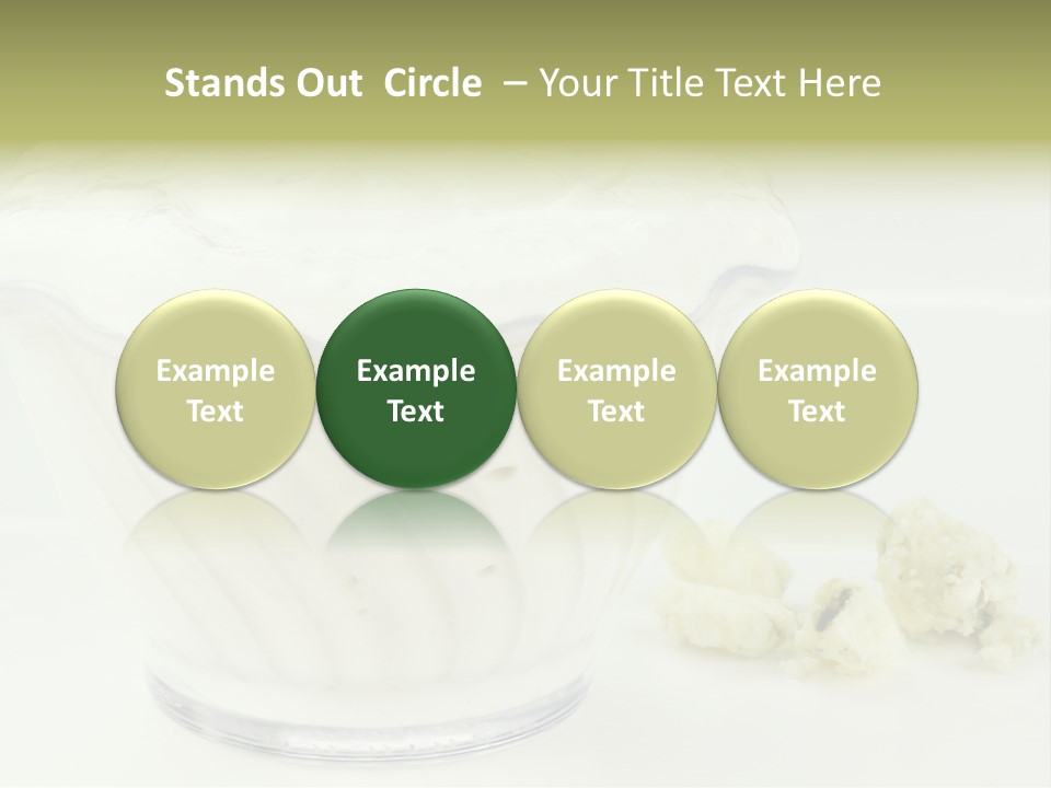 A Bowl Of Yogurt Sitting On Top Of A Table PowerPoint Template