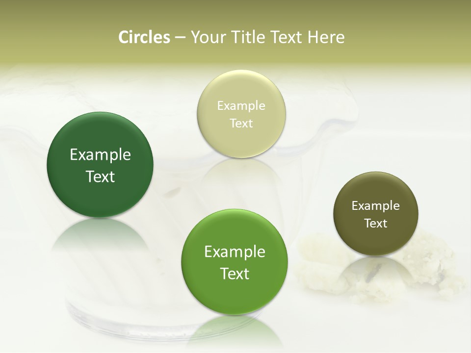 A Bowl Of Yogurt Sitting On Top Of A Table PowerPoint Template