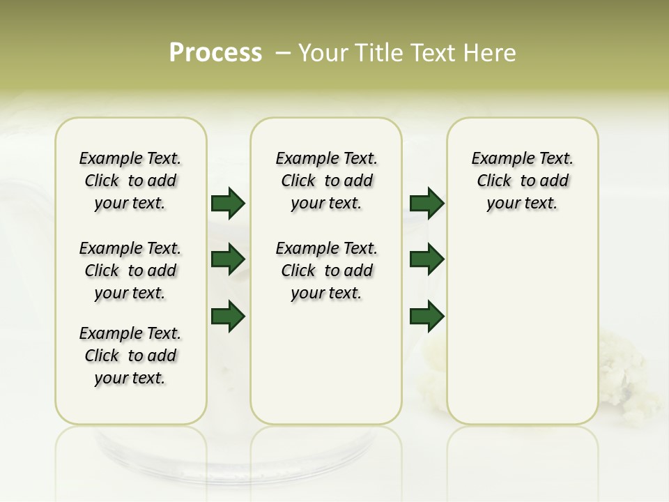 A Bowl Of Yogurt Sitting On Top Of A Table PowerPoint Template