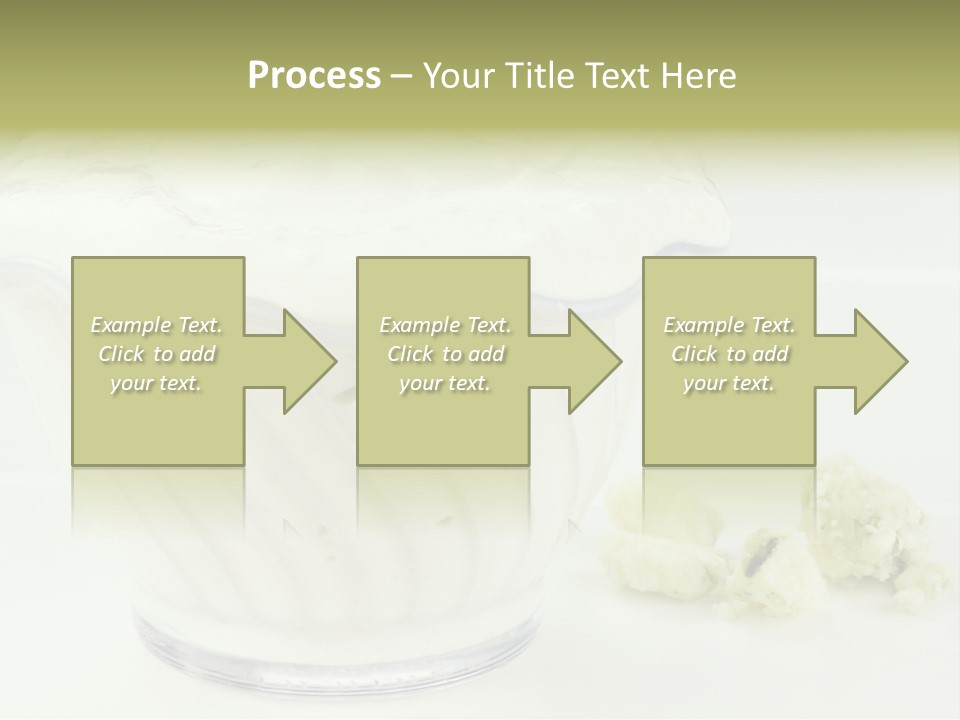 A Bowl Of Yogurt Sitting On Top Of A Table PowerPoint Template