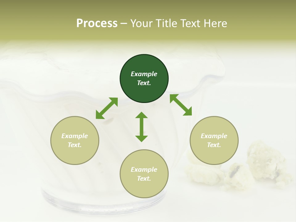 A Bowl Of Yogurt Sitting On Top Of A Table PowerPoint Template