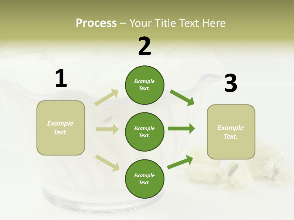 A Bowl Of Yogurt Sitting On Top Of A Table PowerPoint Template