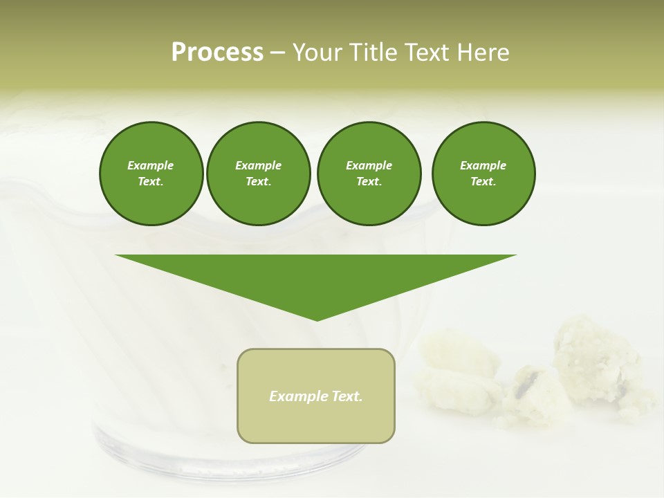 A Bowl Of Yogurt Sitting On Top Of A Table PowerPoint Template