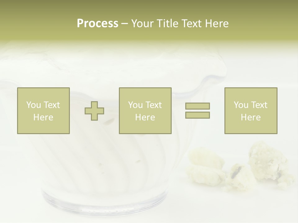 A Bowl Of Yogurt Sitting On Top Of A Table PowerPoint Template