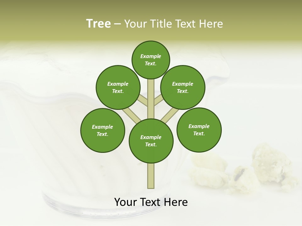 A Bowl Of Yogurt Sitting On Top Of A Table PowerPoint Template