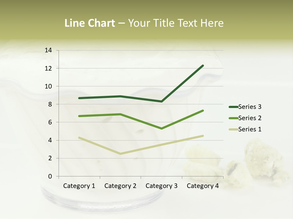 A Bowl Of Yogurt Sitting On Top Of A Table PowerPoint Template