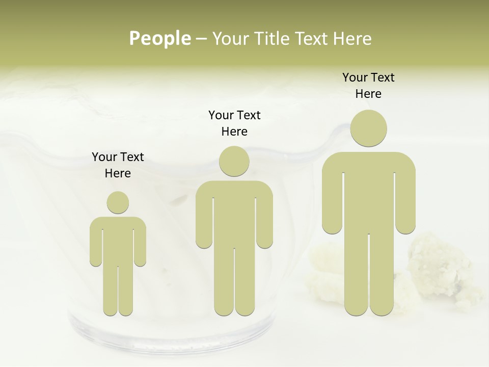 A Bowl Of Yogurt Sitting On Top Of A Table PowerPoint Template