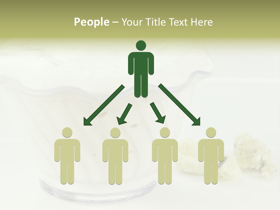 A Bowl Of Yogurt Sitting On Top Of A Table PowerPoint Template