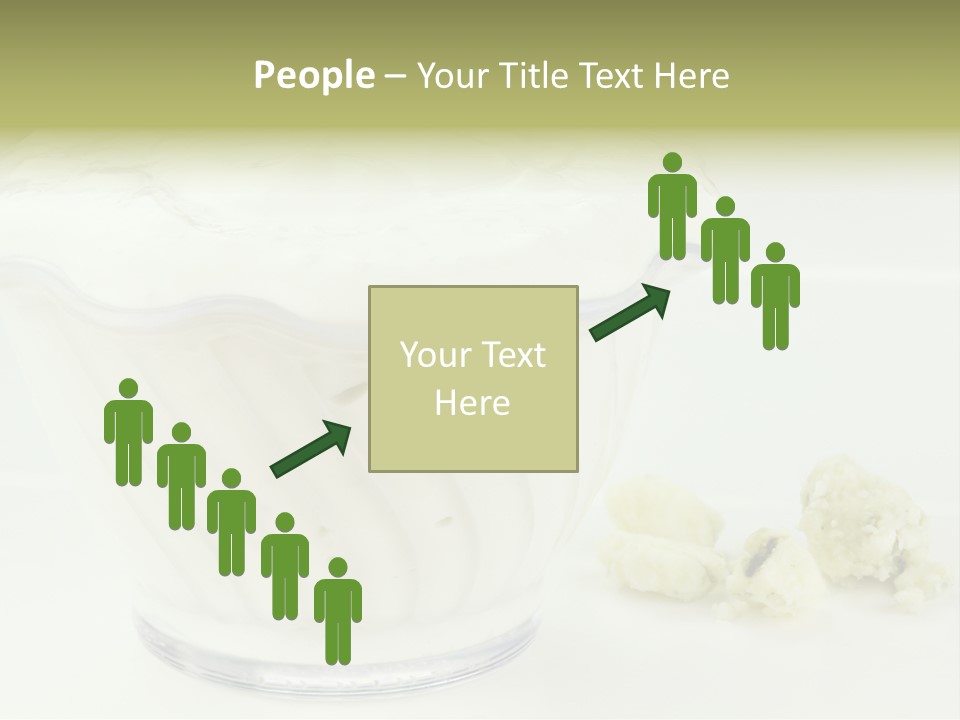 A Bowl Of Yogurt Sitting On Top Of A Table PowerPoint Template