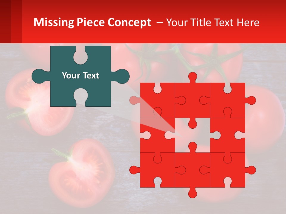 A Bunch Of Tomatoes On A Wooden Table PowerPoint Template