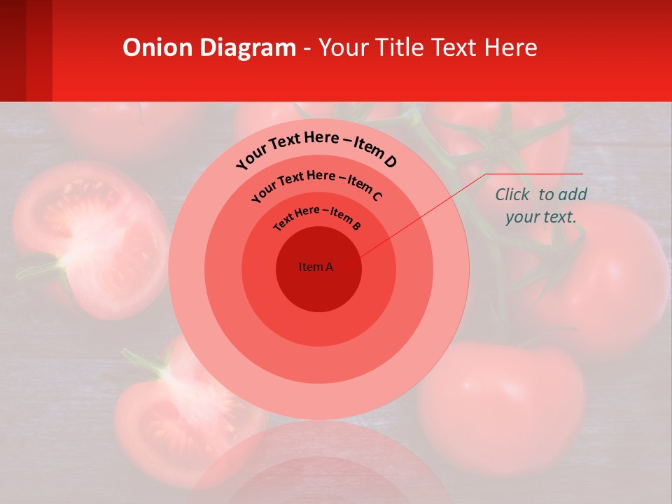 A Bunch Of Tomatoes On A Wooden Table PowerPoint Template