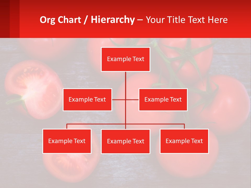 A Bunch Of Tomatoes On A Wooden Table PowerPoint Template