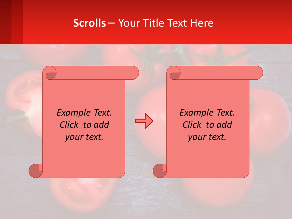 A Bunch Of Tomatoes On A Wooden Table PowerPoint Template