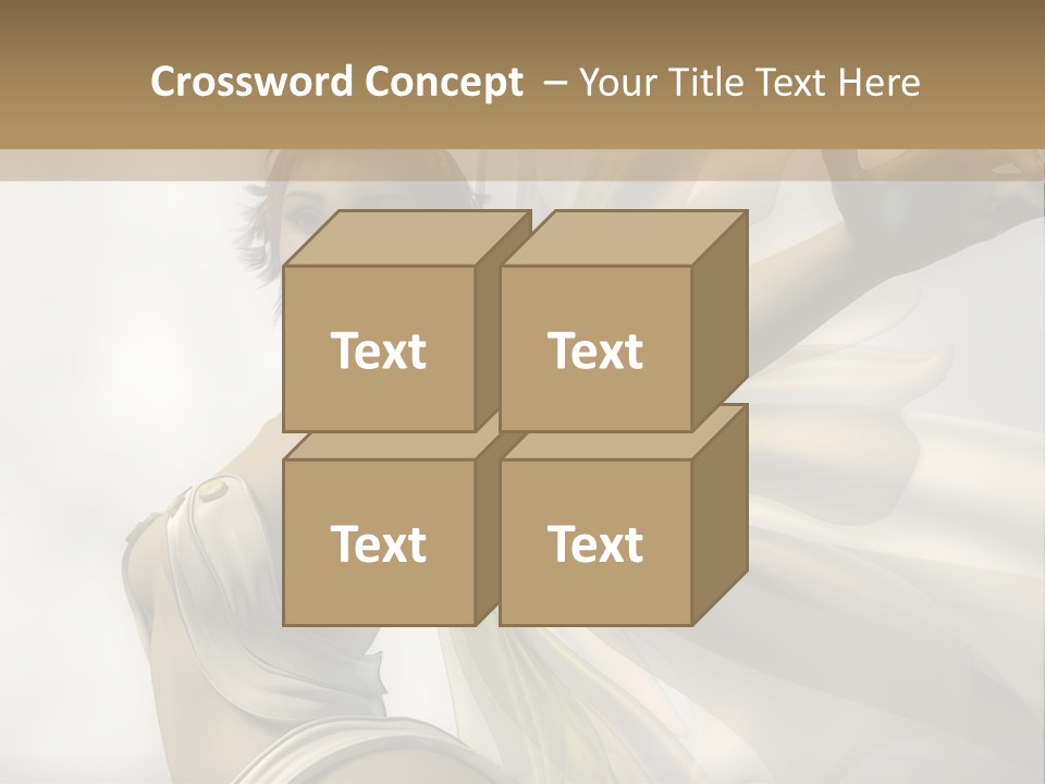 A Woman In A White Dress With A Butterfly On Her Arm PowerPoint Template