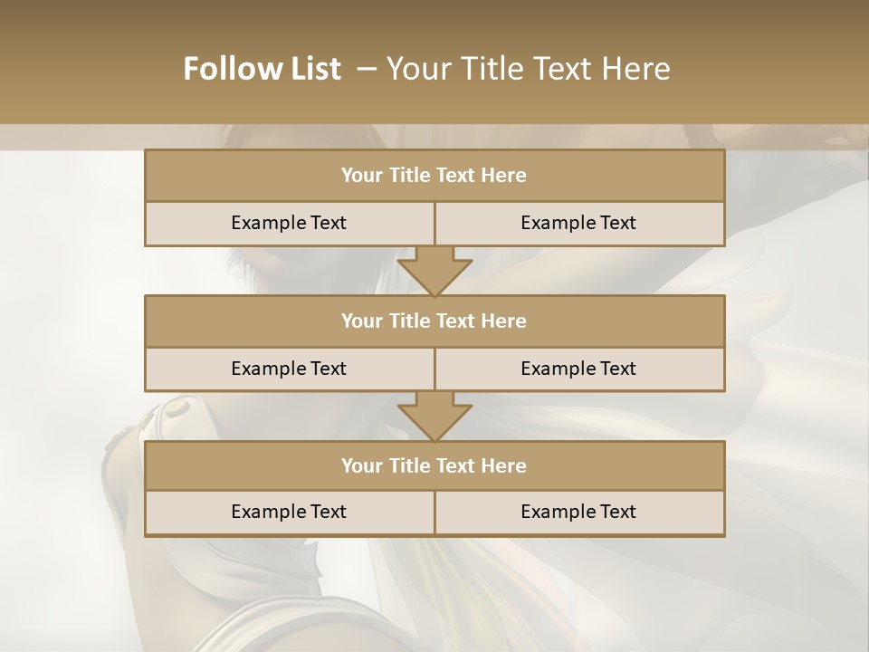 A Woman In A White Dress With A Butterfly On Her Arm PowerPoint Template