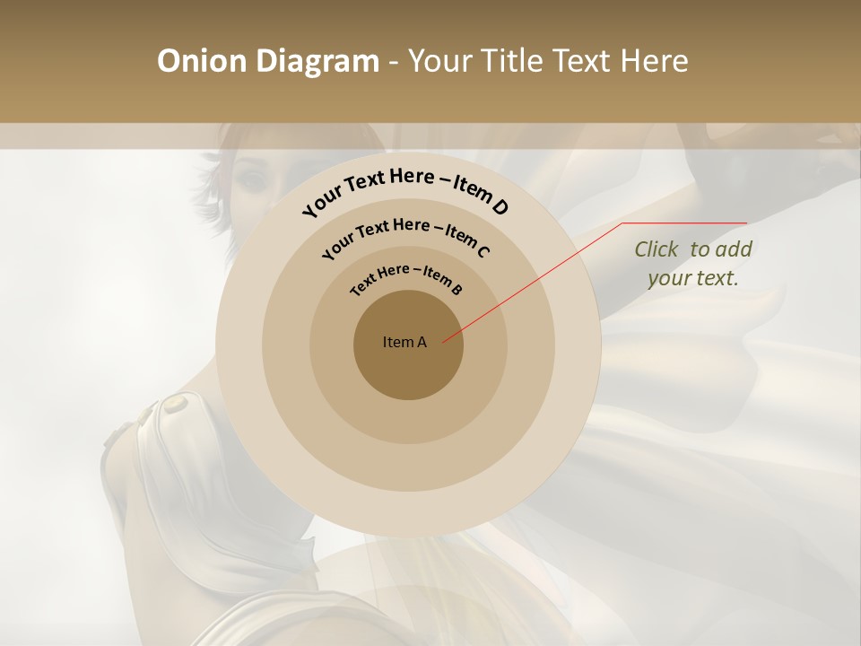 A Woman In A White Dress With A Butterfly On Her Arm PowerPoint Template