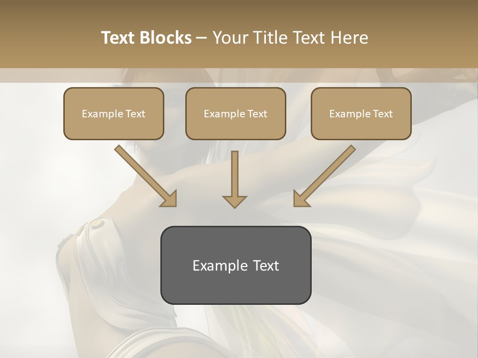 A Woman In A White Dress With A Butterfly On Her Arm PowerPoint Template