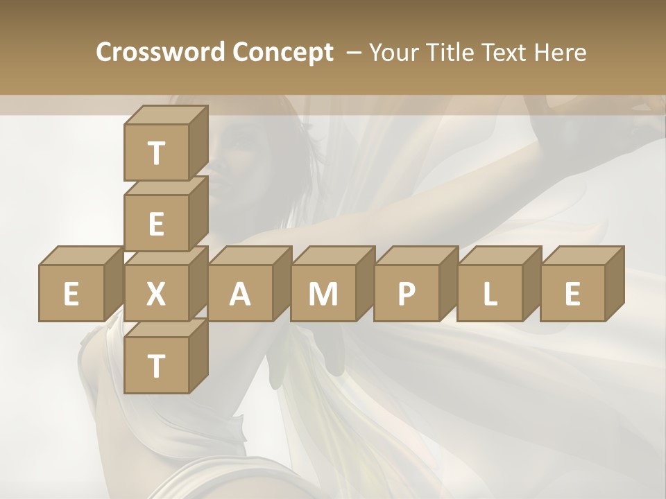 A Woman In A White Dress With A Butterfly On Her Arm PowerPoint Template