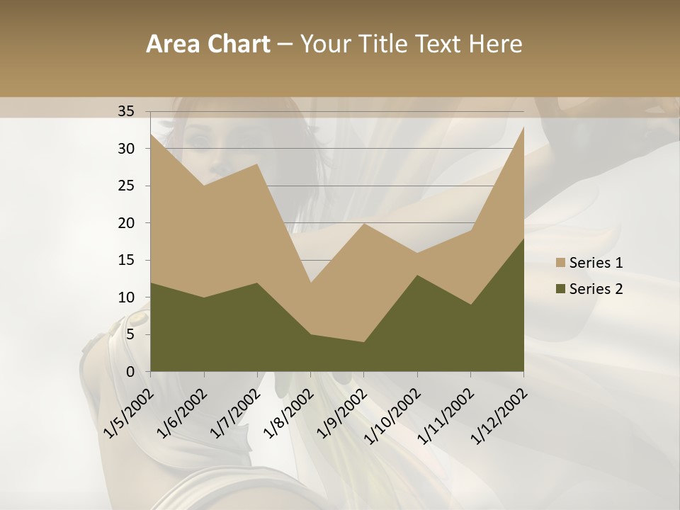 A Woman In A White Dress With A Butterfly On Her Arm PowerPoint Template