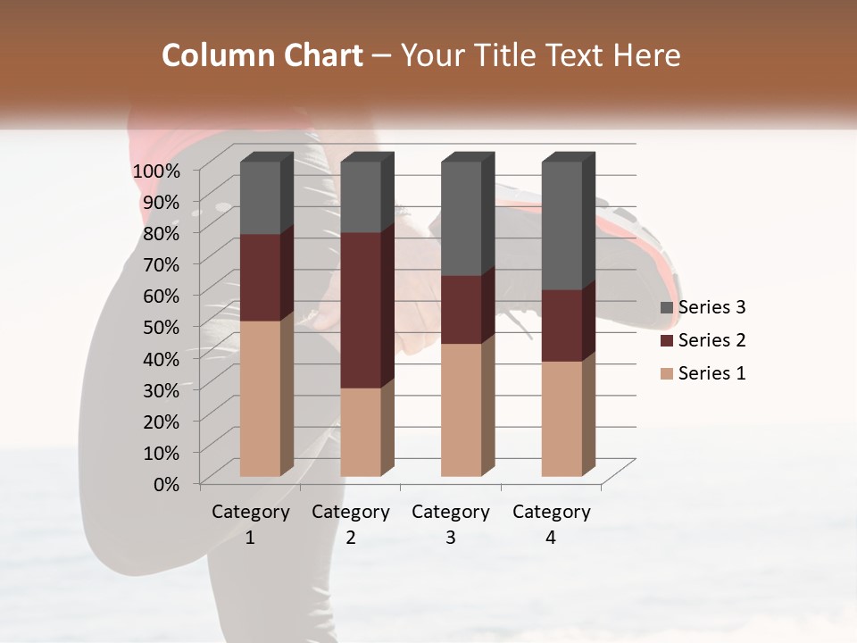 A Person Standing On A Beach With Their Feet In The Air PowerPoint Template