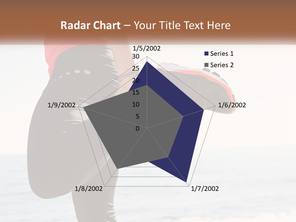 A Person Standing On A Beach With Their Feet In The Air PowerPoint Template