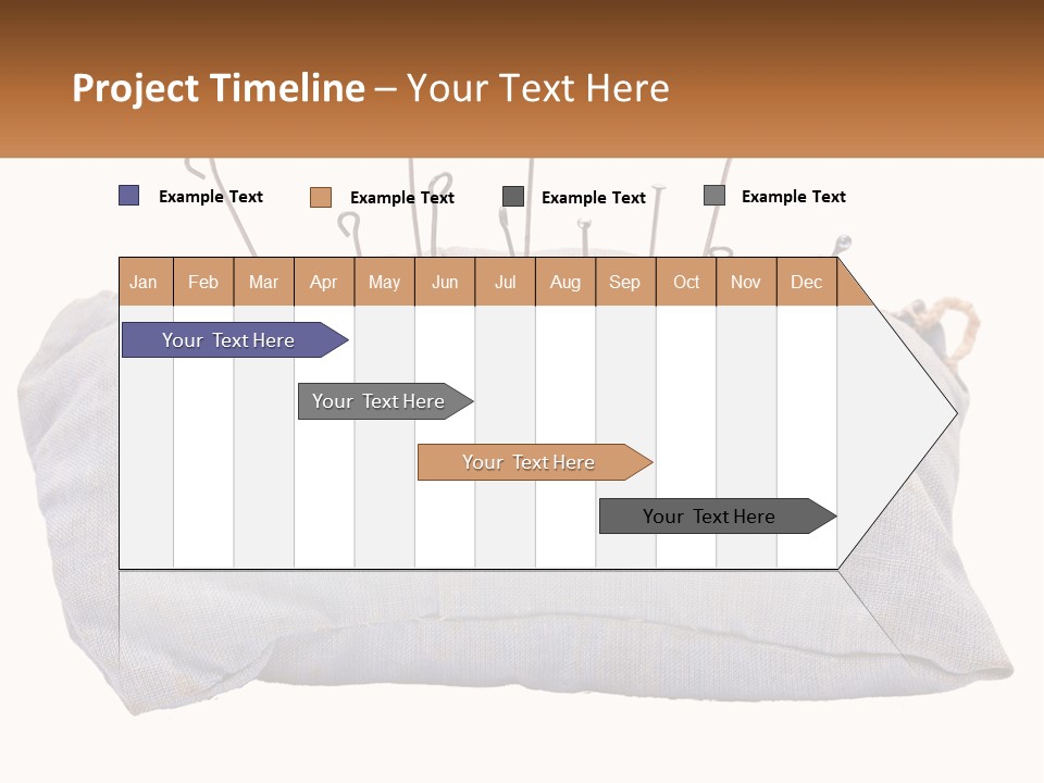 A Pillow With Pins Sticking Out Of It PowerPoint Template