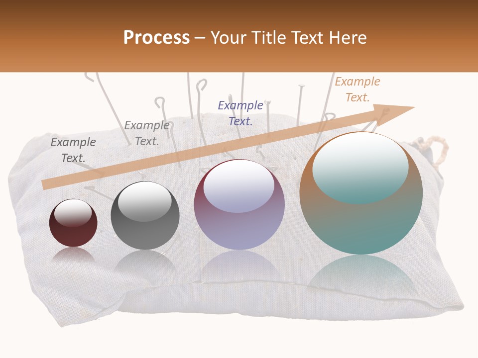 A Pillow With Pins Sticking Out Of It PowerPoint Template